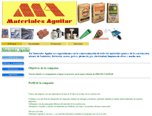 Tablet Screenshot of materialesaguilar.com.ar